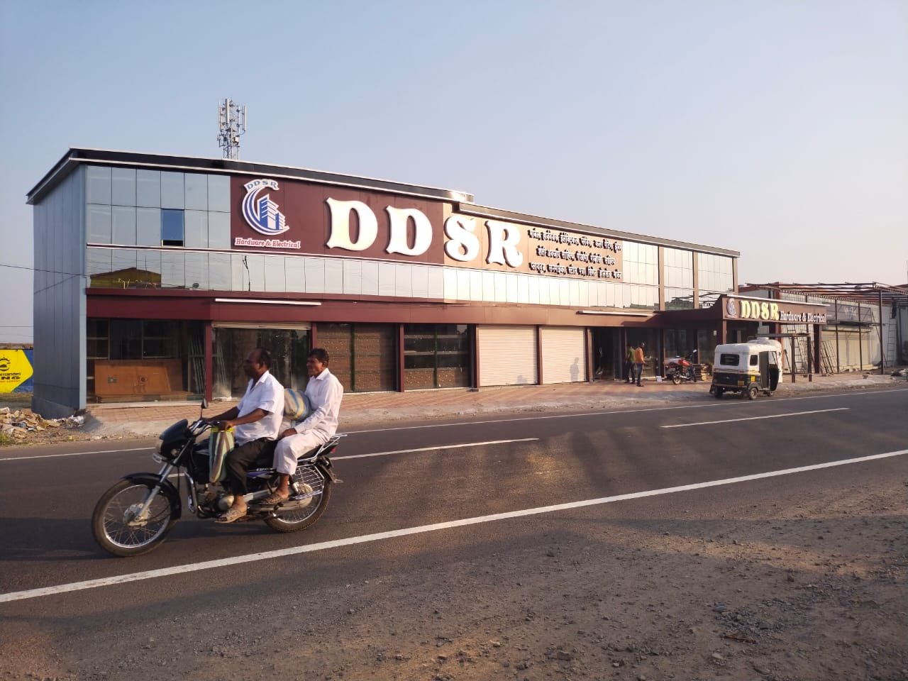 ACP cladding and glass facade - completed commercial project, DDSR Group building, Navi Mumbai